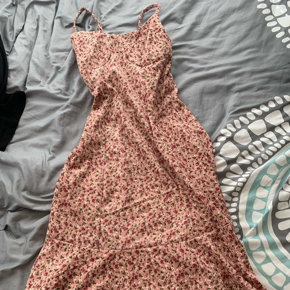 MIDI pink dress